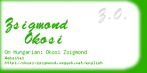 zsigmond okosi business card